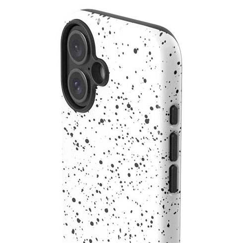White Speckle iPhone 16 Plus Impact Case
